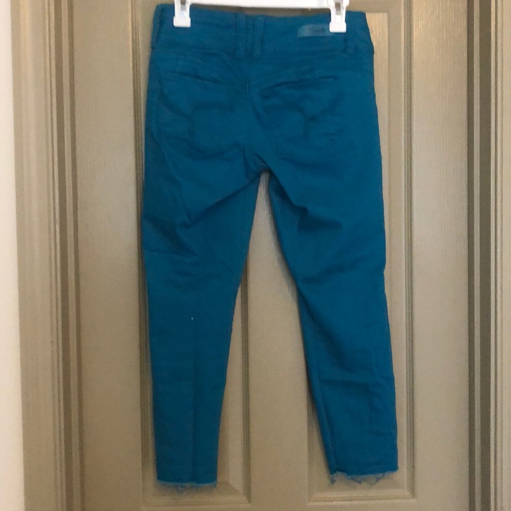 Turquoise capris - Picture 3 of 4